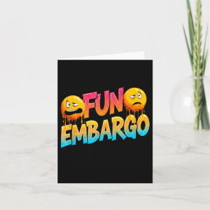 Tarjeta Discurso de broma de embargo divertido genial para