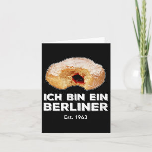 Tarjeta Discurso Ich Bin Ein Berliner Donut de Gelatina Pa
