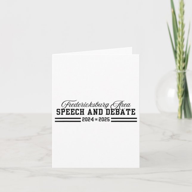 Tarjeta Discurso Y Debate Rápido 2024-2025 (Anverso)