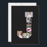 Tarjeta Diseña tu propio cartel de colaje de fotos con la<br><div class="desc">Este collage de fotos con monograma es un diseño personalizado que combina un monograma llamativo (iniciales o una letra) con una colección de fotos dispuestas artísticamente dentro o alrededor de él. Es una forma elegante de mostrar recuerdos mientras se añade un toque único y elegante a la decoración o a...</div>