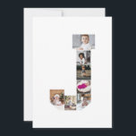 Tarjeta Diseña tu propio cartel de fotocolage con la letra<br><div class="desc">Este fotocolage con monograma es un diseño personalizado que combina un monograma destacado (iniciales o una letra) con una colección de fotos dispuestas artísticamente dentro o alrededor de él. Es una forma elegante de mostrar recuerdos mientras se añade un toque único y elegante a la decoración o a los regalos....</div>