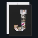 Tarjeta Diseña tu propio cartel de fotocolage con la letra<br><div class="desc">Este fotocolage con monograma es un diseño personalizado que combina un monograma destacado (iniciales o una letra) con una colección de fotos dispuestas artísticamente dentro o alrededor de él. Es una forma elegante de mostrar recuerdos mientras se añade un toque único y elegante a la decoración o a los regalos....</div>