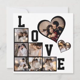 Tarjeta Diseña tu propio collage de 8 fotos