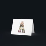 Tarjeta Diseña Tu Propio Collage de Fotos con la Letra A<br><div class="desc">Este collage de fotos con monograma es un diseño personalizado que combina un monograma destacado (iniciales o una letra) con una colección de fotos dispuestas artísticamente dentro o alrededor de él. Es una forma elegante de mostrar recuerdos mientras se añade un toque único y sofisticado a la decoración o a...</div>