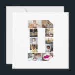 Tarjeta Diseña tu propio collage de fotos con la letra D<br><div class="desc">Este collage de fotos con monograma es un diseño personalizado que combina un monograma destacado (iniciales o una letra) con una colección de fotos dispuestas artísticamente dentro o alrededor de él. Es una forma elegante de mostrar recuerdos mientras se añade un toque único y elegante a la decoración o a...</div>