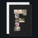 Tarjeta Diseña tu propio collage de fotos con la letra F<br><div class="desc">Este collage de fotos con monograma es un diseño personalizado que combina un monograma llamativo (iniciales o una letra) con una colección de fotos dispuestas artísticamente dentro o alrededor de él. Es una forma elegante de mostrar recuerdos mientras se añade un toque único y elegante a la decoración o a...</div>
