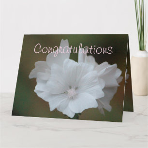 Tarjeta Diseñador floral blanco