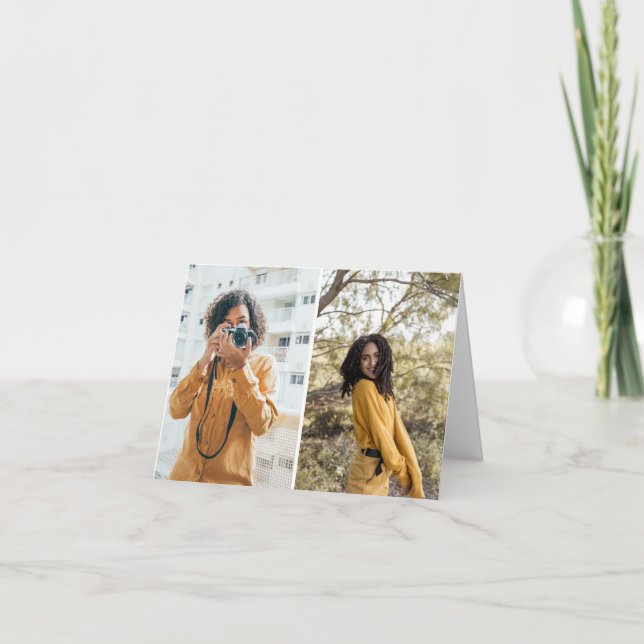 Tarjeta Diseñar su propio Collage de fotos 2 (Anverso)