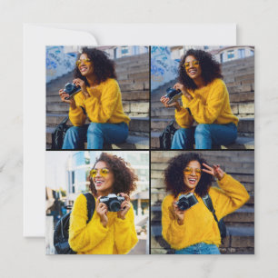 Tarjeta Diseñar su propio Collage de fotos 4