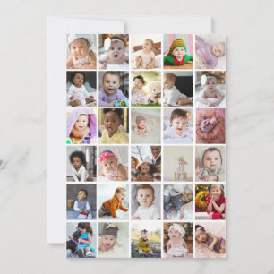 Tarjeta Diseñar su propio Collage de fotos de 30