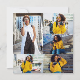 Tarjeta Diseñar su propio Collage de fotos de 5