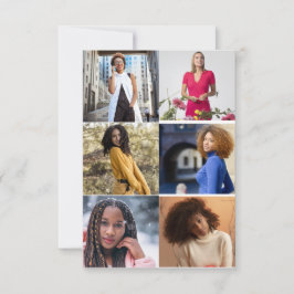 Tarjeta Diseñar su propio Collage de fotos de 6