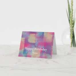 Tarjeta Diseño abstracto de pasteles Pastel