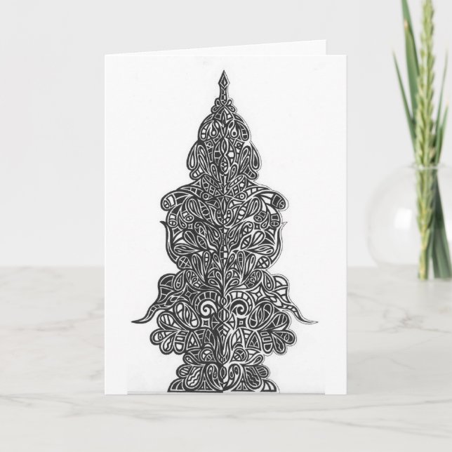 Tarjeta Diseño abstracto del espejo (Anverso)