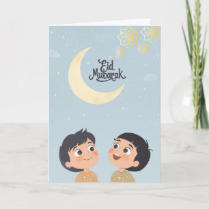 Tarjeta Diseño alegre de Eid al-Fitr
