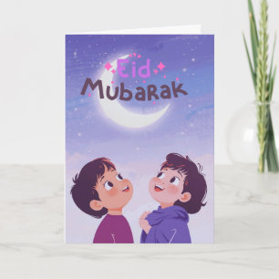 Tarjeta Diseño alegre de Eid al-Fitr