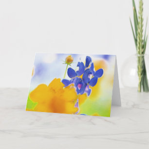 Tarjeta Diseño Artsy Bluebonnet