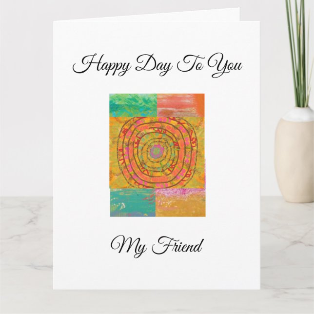 Tarjeta Diseño azteca (Anverso)