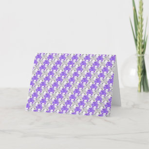 Tarjeta Diseño bonito de la raya de la púrpura y de la