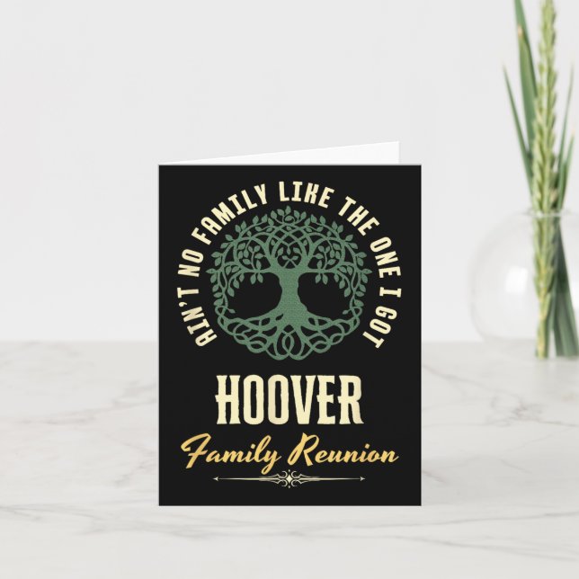 Tarjeta Diseño coincidente de Family Reunion 2025 - Hoover (Anverso)