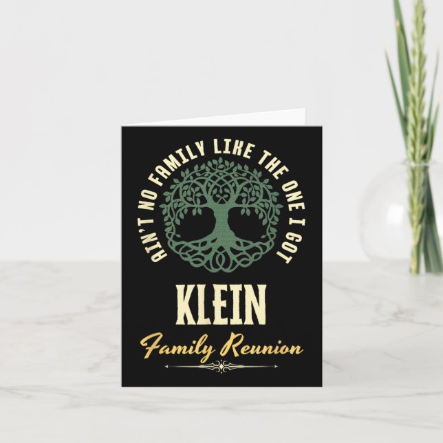Tarjeta Diseño coincidente de Family Reunion 2025 - Klein (Anverso)