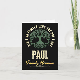 Tarjeta Diseño coincidente de Reunión Familiar 2025 - Paul