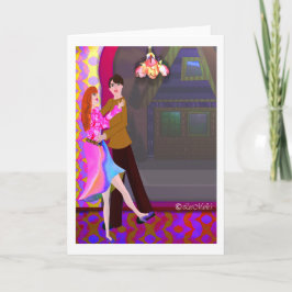 Tarjeta Diseño creativo de la pareja de danza LeeMarie