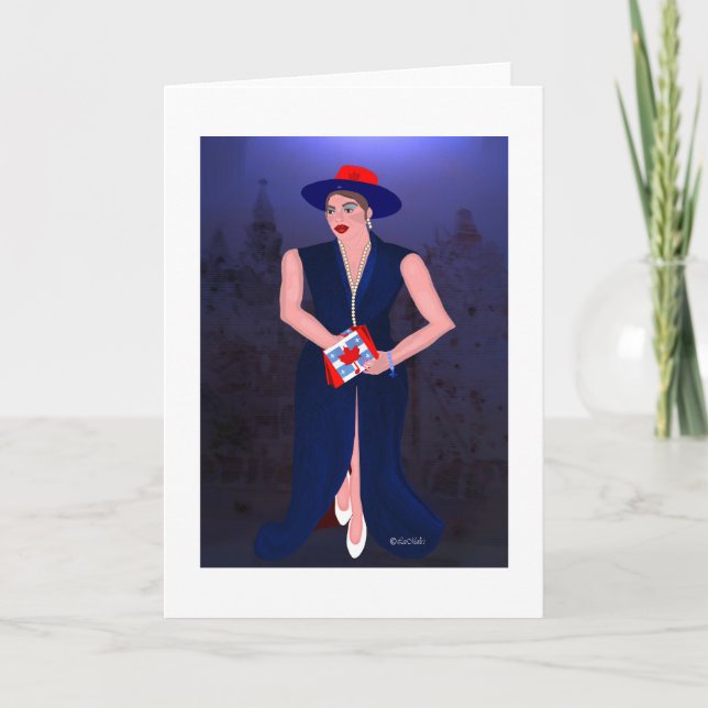 Tarjeta Diseño creativo de la quebequense canadiense LeeMa (Anverso)