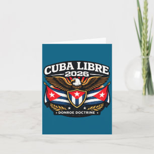 Tarjeta Diseño Cuba Cuba Libre Doctrina Donroe