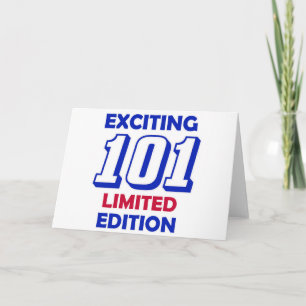 Tarjeta Diseño de 101 cumpleaños