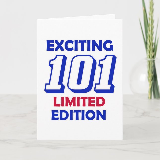 Tarjeta Diseño de 101 cumpleaños (Anverso)