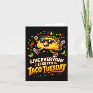 Tarjeta Diseño de amante de taco cinco de mayo taco para h