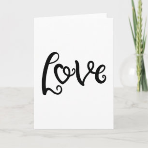Tarjeta Diseño De Amor Con Una Palabra Amada En Ella