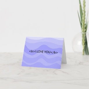Tarjeta Diseño de amor de Html