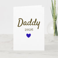 Diseño de amor de nuevo papá personalizado con año