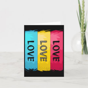 Tarjeta Diseño de amor de tres veces