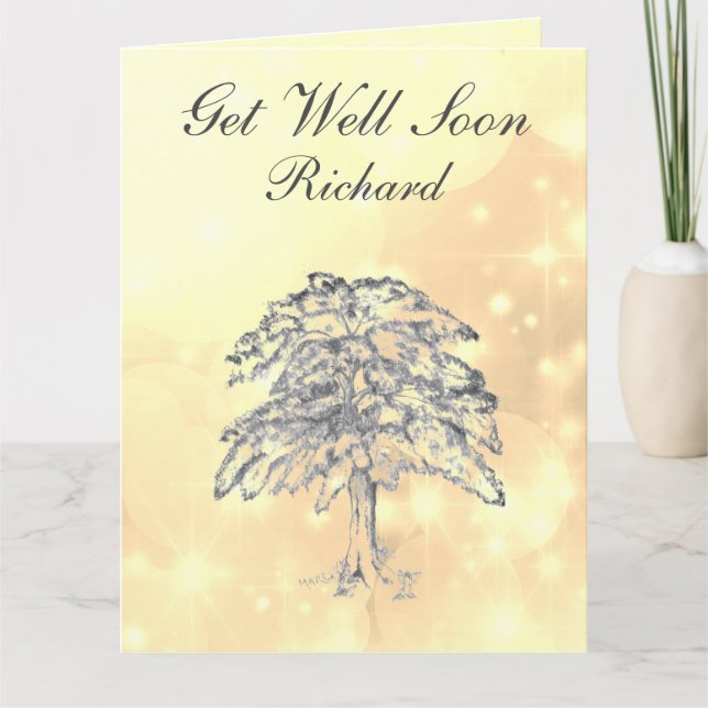 Tarjeta Diseño de árbol personalizado (Anverso)