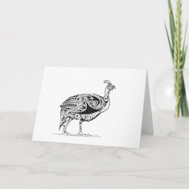 Tarjeta Diseño de aves de corral en Guinea