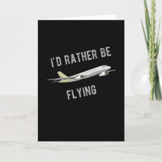 Tarjeta diseño de aviones para pasajeros y pilotos