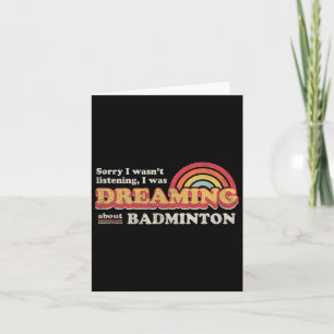Tarjeta Diseño de Badminton