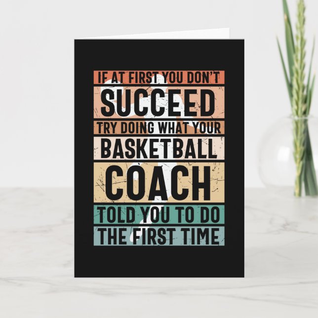 Tarjeta Diseño de Baloncesto Hermoso (Anverso)