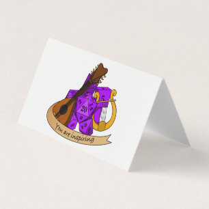 Tarjeta Diseño de Bard Dice