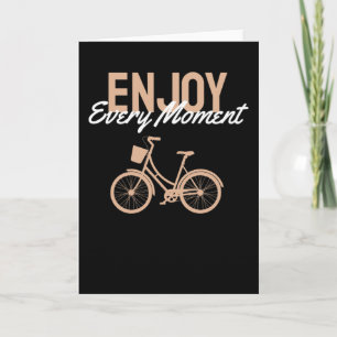 Tarjeta Diseño de bicicletas - Disfruta cada momento