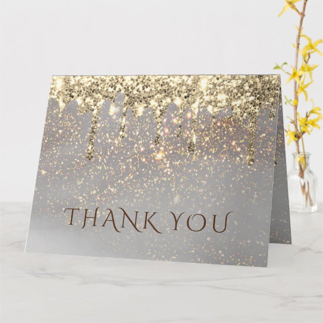 Tarjeta diseño de brillo falso (flor amarilla)