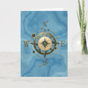 Tarjeta Diseño de brújula Fantasía (Celta)