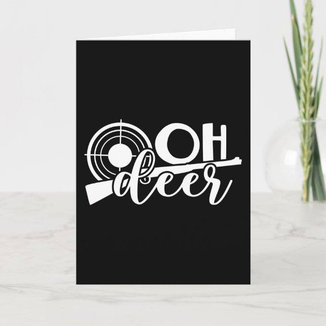 Tarjeta Diseño de camiseta para hombres Imprimir Oh ciervo (Anverso)