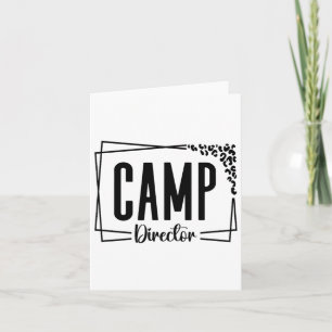 Tarjeta Diseño de camping divertida para consejero de Camp