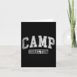 Tarjeta Diseño de camping divertida para consejero de Camp