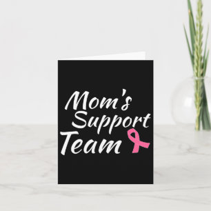 Tarjeta Diseño de cáncer de mama Mamás Apoyo a la Concienc