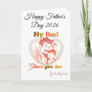 Tarjeta diseño de cartel del día del padre